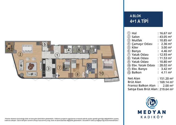 New İstanbul Apartments in Meydan Kadıkoy, İstanbul Plan - 22