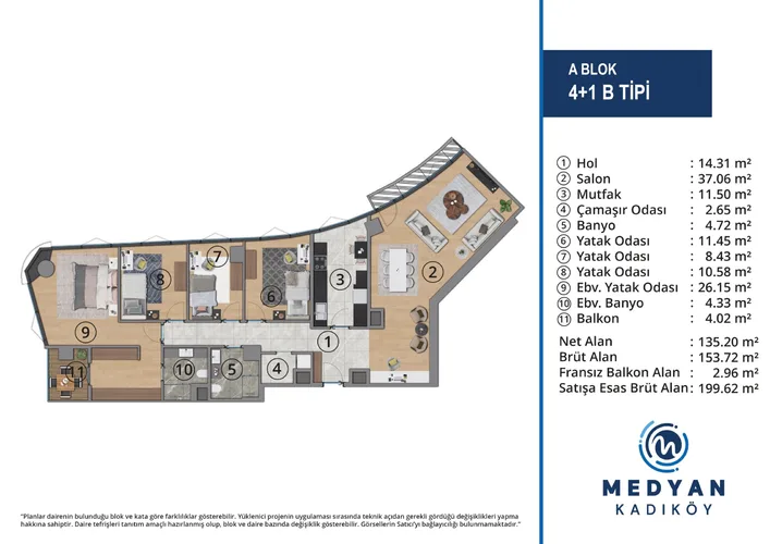 New İstanbul Apartments in Meydan Kadıkoy, İstanbul Plan - 23