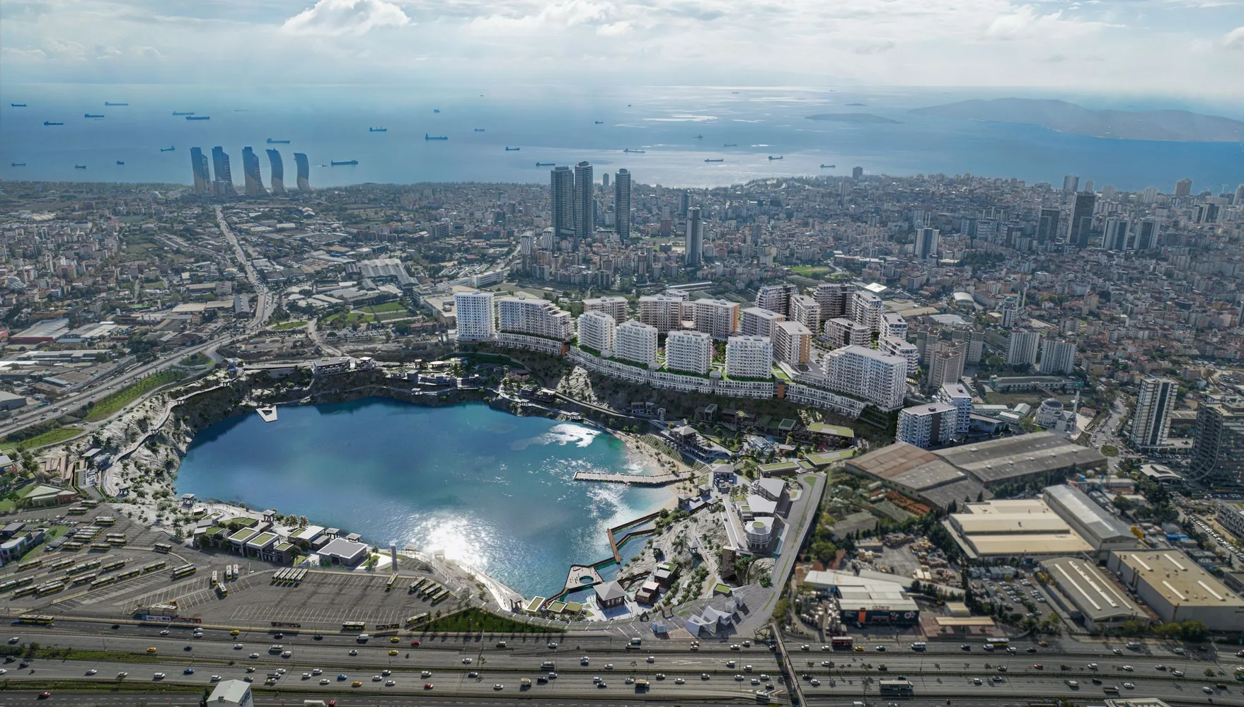 Lakefront Luxury Apartments in Batıyakasi Kartal, Istanbul Exterior - 14