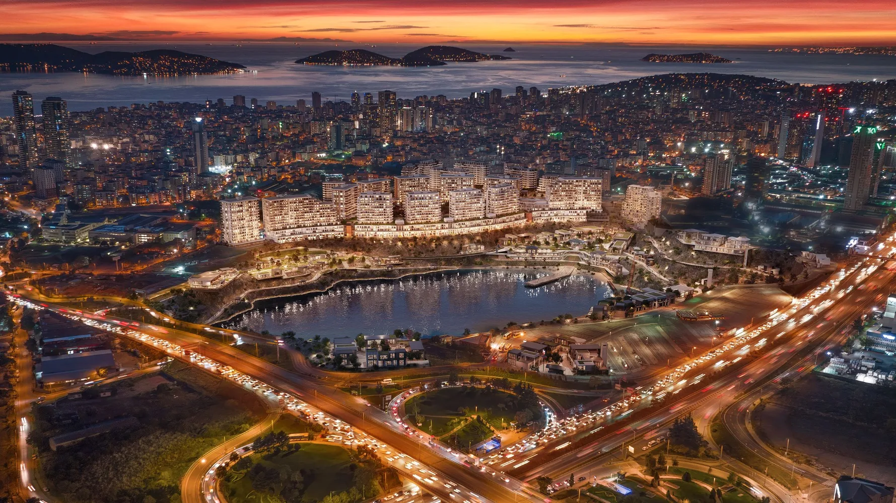 Lakefront Luxury Apartments in Batıyakasi Kartal, Istanbul Exterior - 17