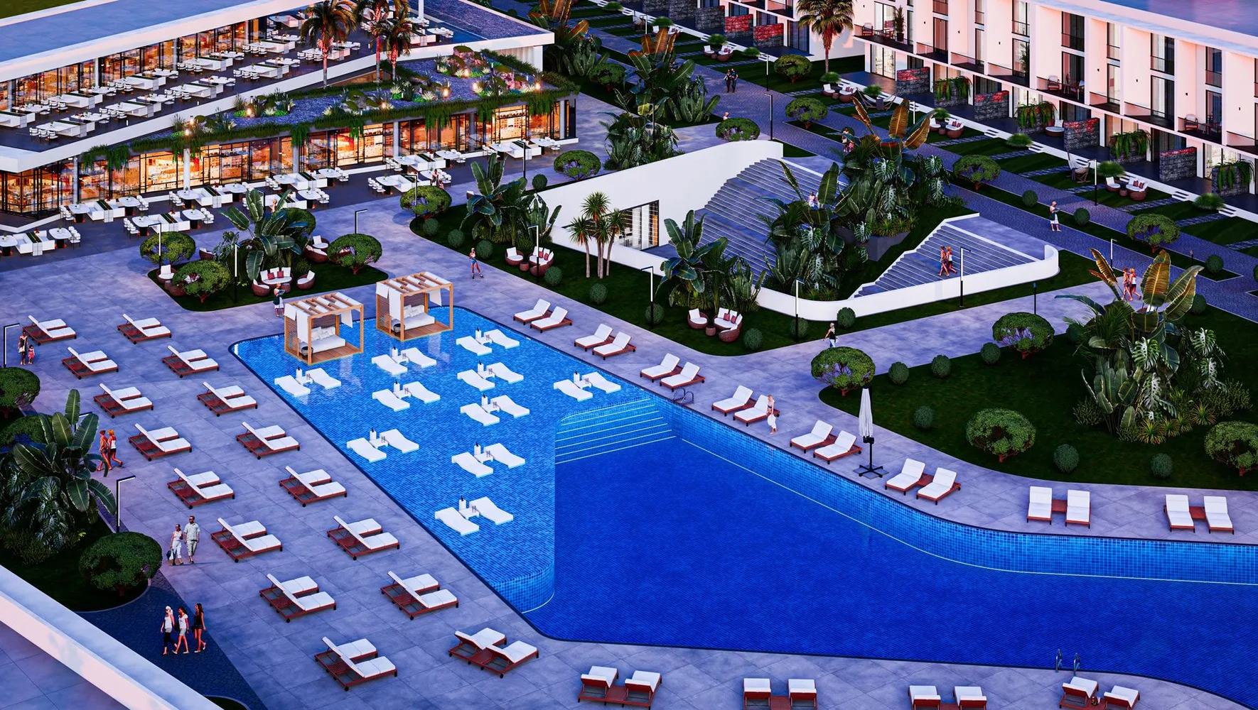 Courtyard Platinum, премиальные виллы в регионе Искеле, Северный Кипр Interior - 10