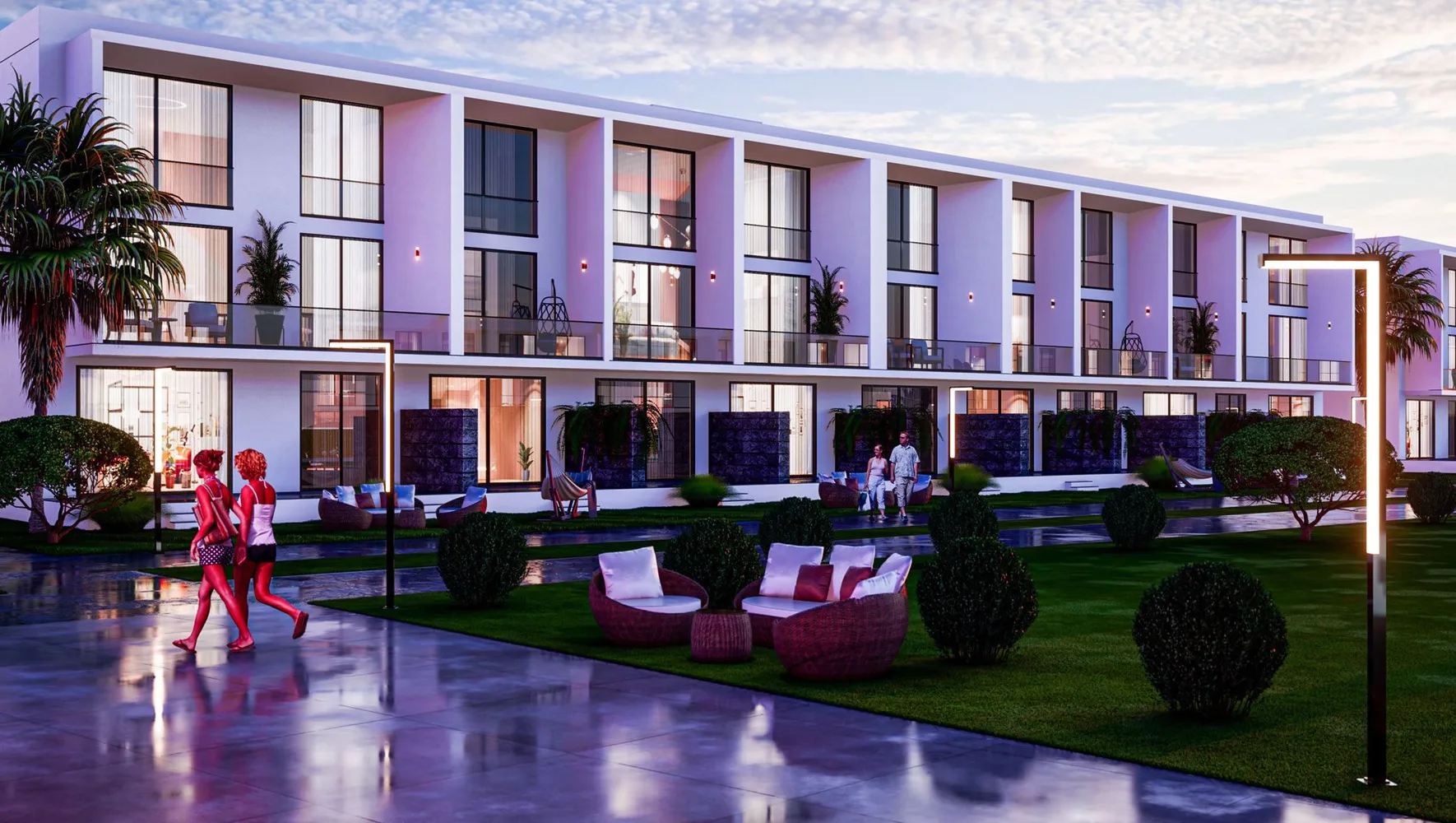 Courtyard Platinum, премиальные виллы в регионе Искеле, Северный Кипр Interior - 7
