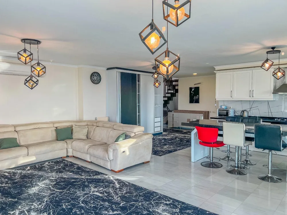 Квартира с видом на Средиземное море в комплексе Green Wood Hill, Аланья Interior - 3