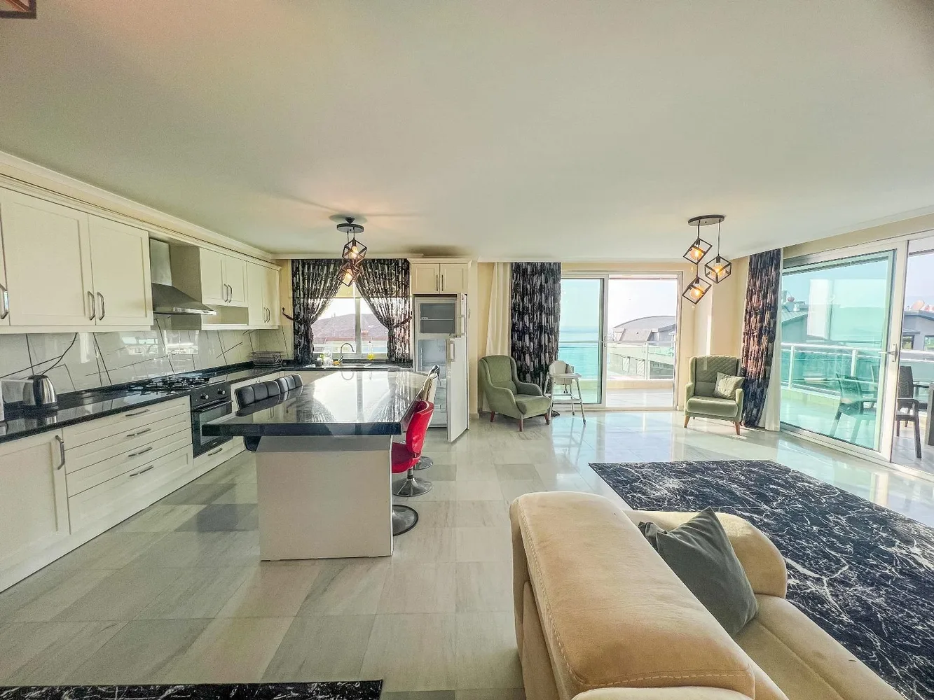 Квартира с видом на Средиземное море в комплексе Green Wood Hill, Аланья Interior - 5