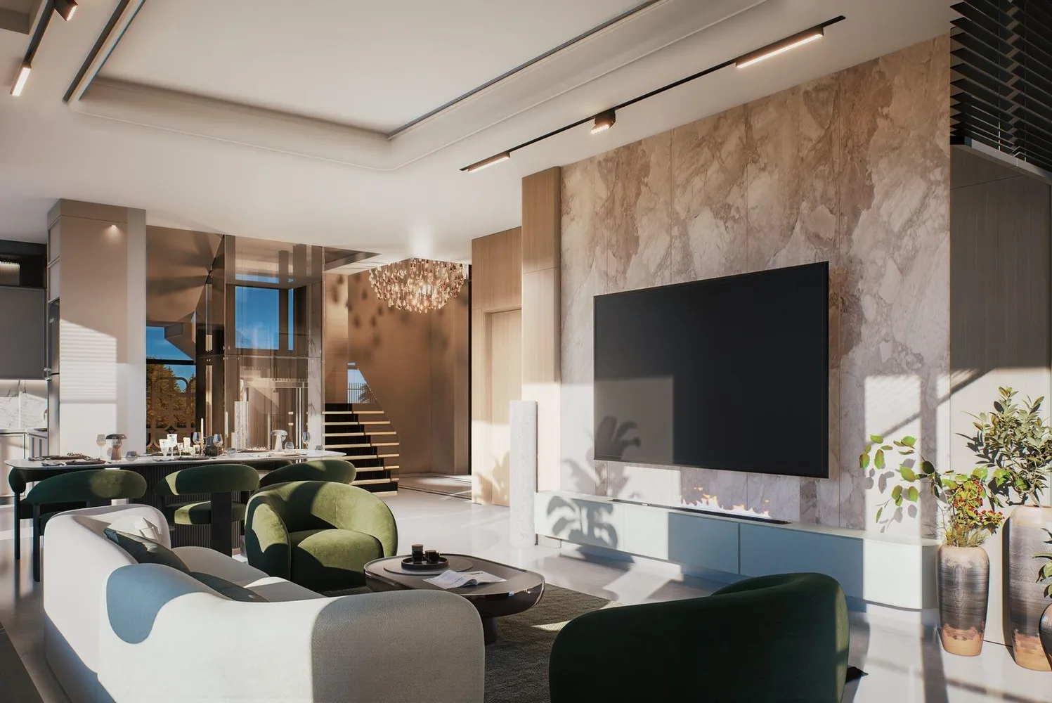 Элитная отдельная вилла с террасой на крыше на продажу в Аланье Interior - 27