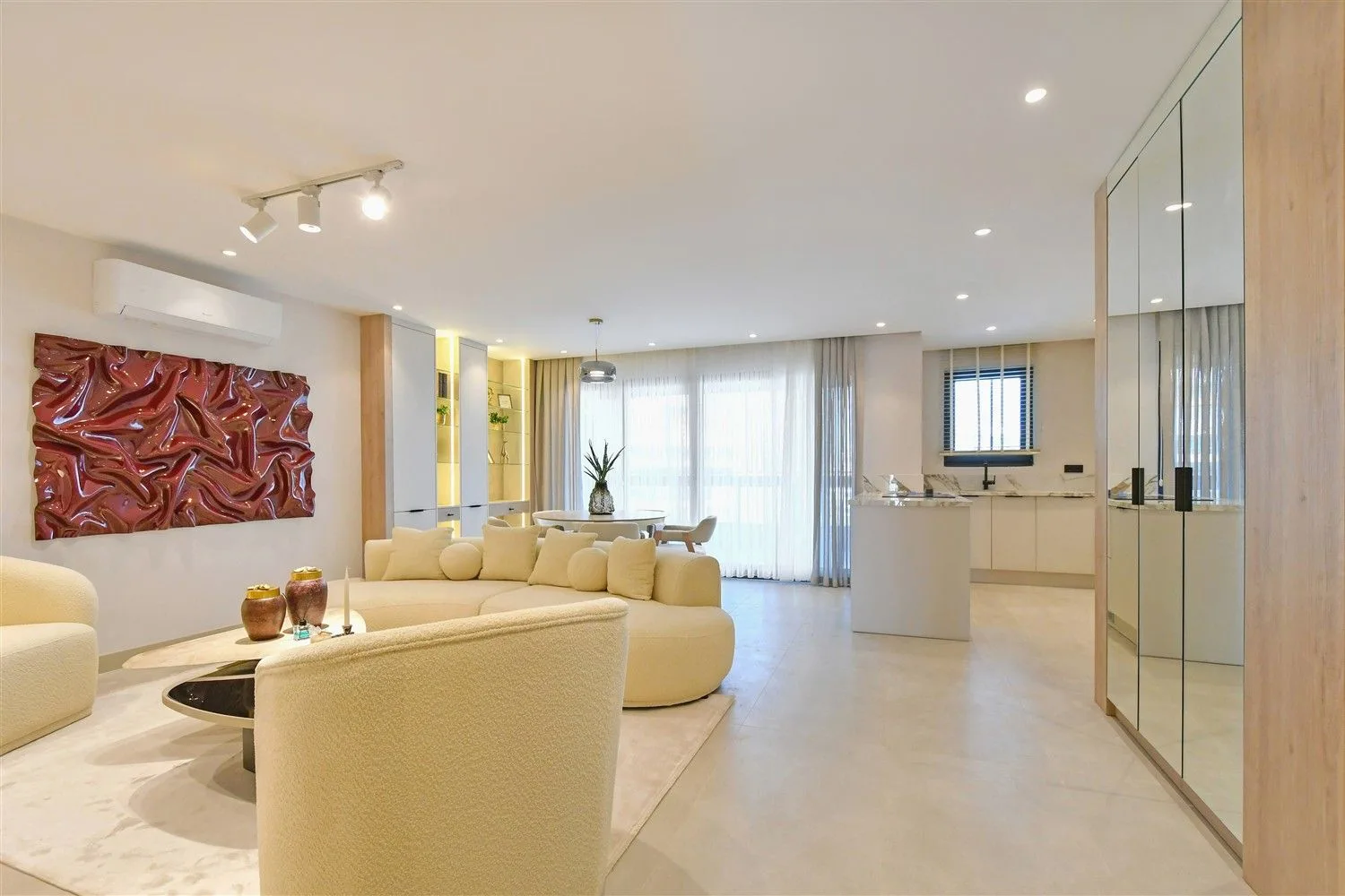 Готовая к заселению квартира рядом с пляжем в Riverside Resort, Тосмур, Аланья Interior - 2