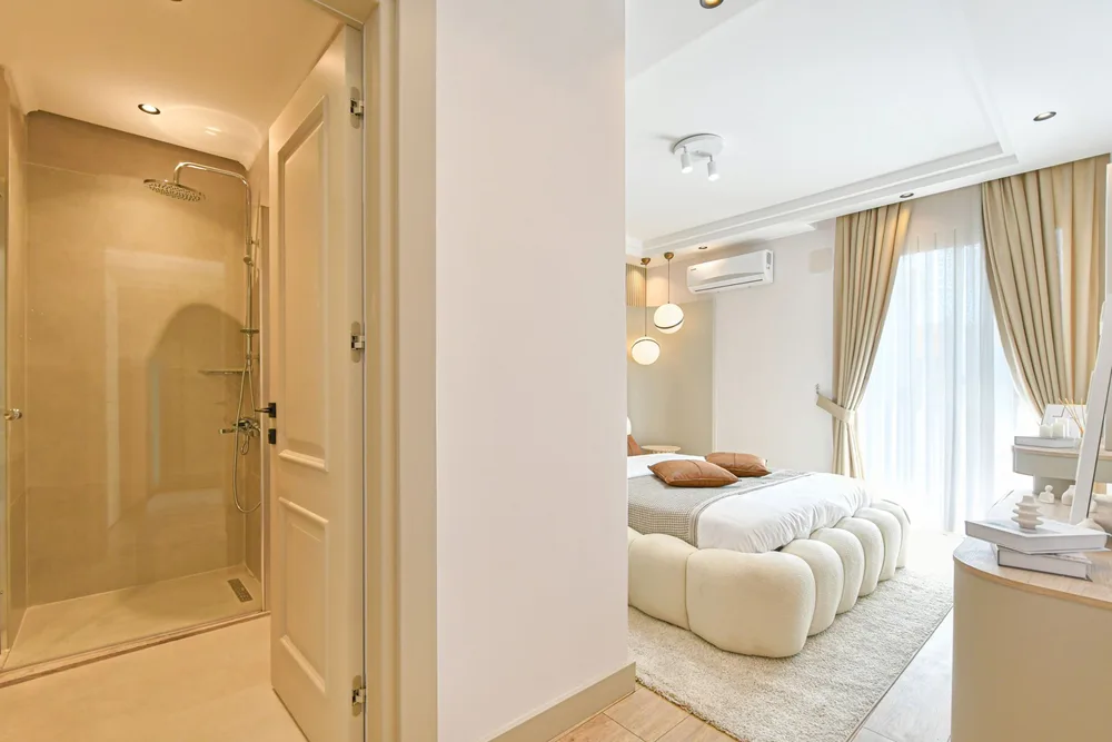 Светлая и стильная квартира рядом с пляжем в Riverside Resort, Тосмур, Аланья Interior - 21