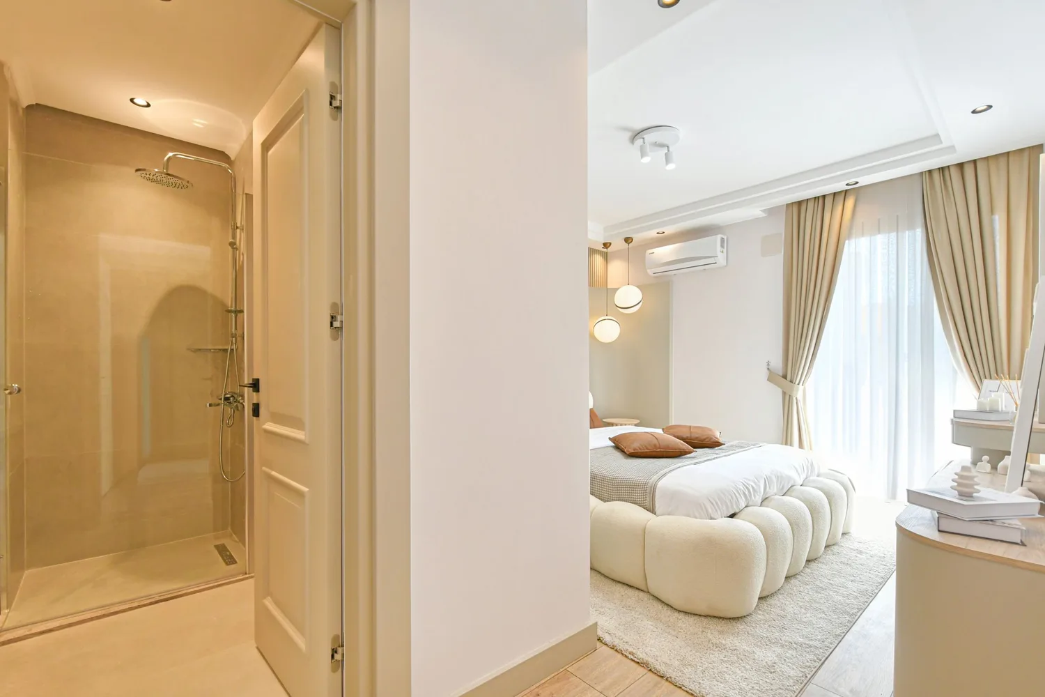 Светлая и стильная квартира рядом с пляжем в Riverside Resort, Тосмур, Аланья Interior - 21
