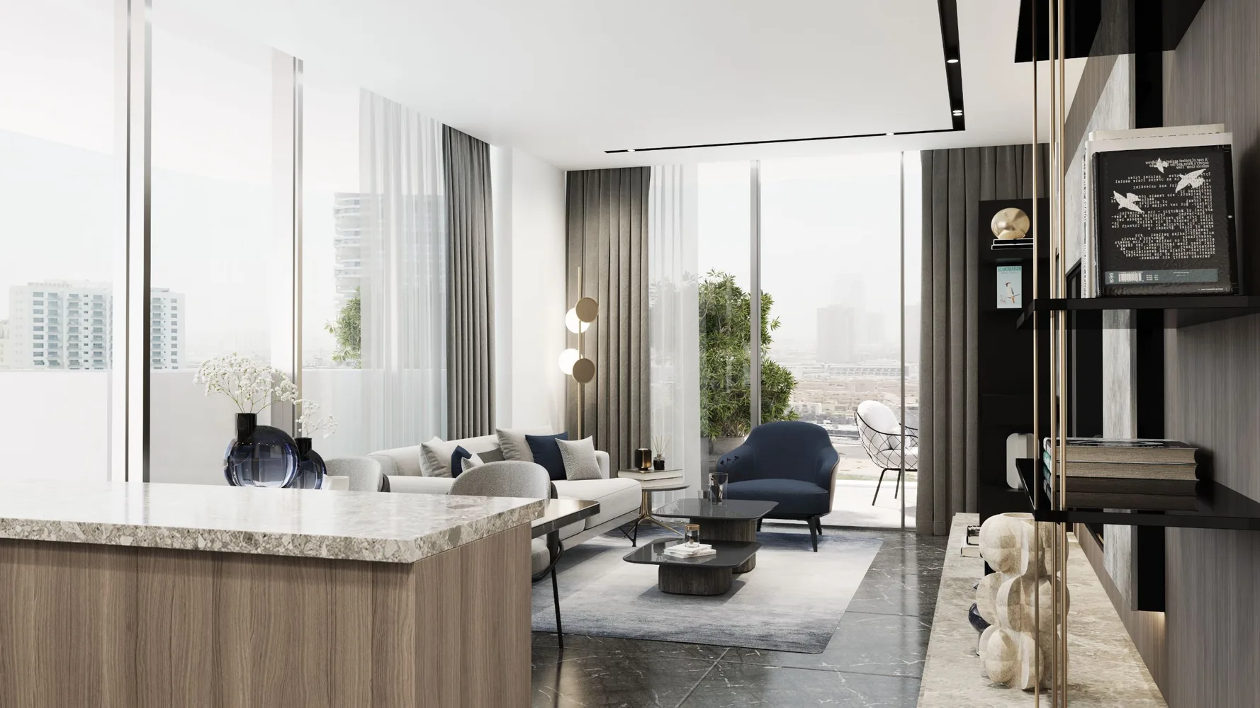 Apartment with a Private Pool in Mykanos Signature Dubai Interior - 12