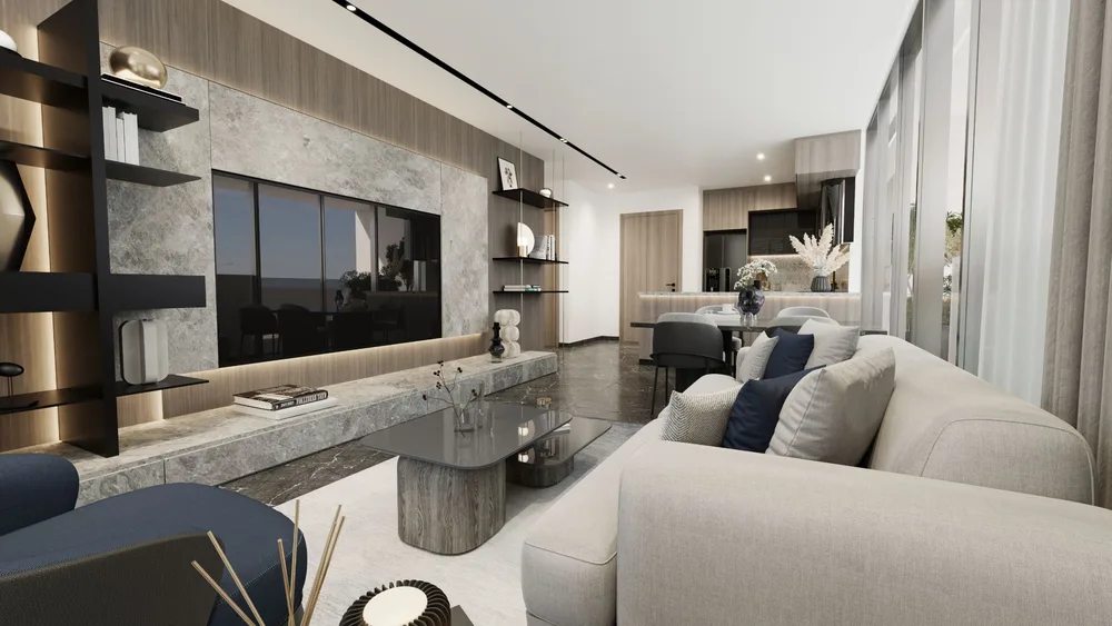 Apartment with a Private Pool in Mykanos Signature Dubai Interior - 18