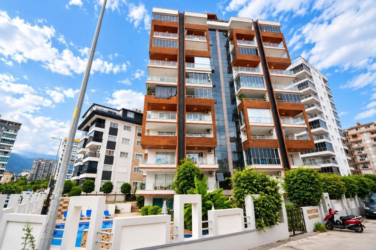 Меблированная квартира в Meryem Residence, Махмутлар — всего 400 м от моря Exterior - 17
