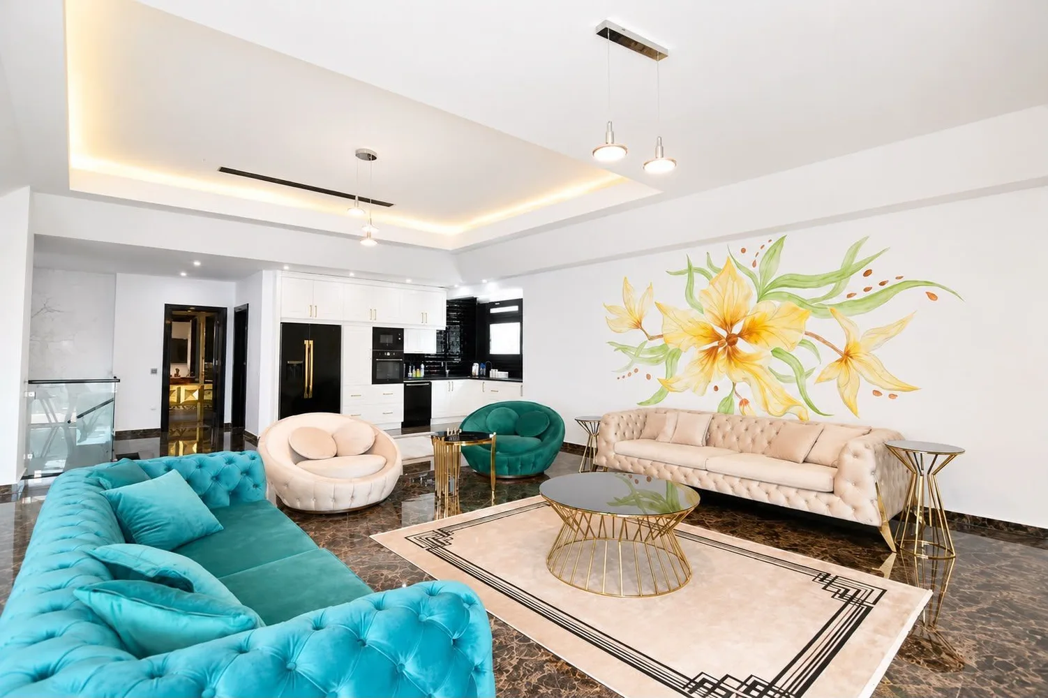 Квартира премиум-класса на первой линии моря в Via Loft Residence, Аланья Interior - 6