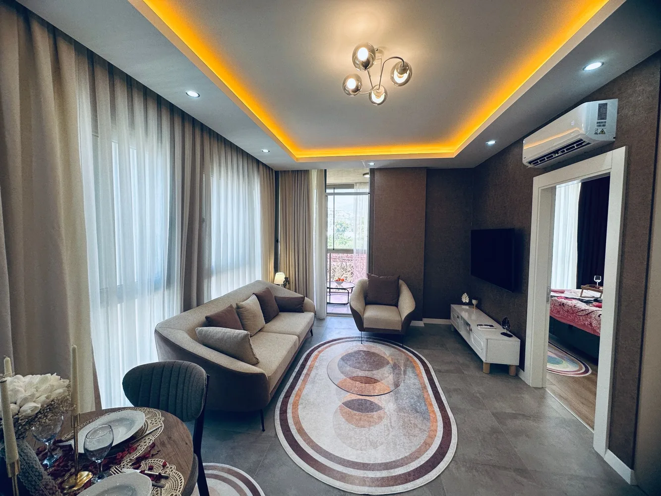 Меблированная квартира рядом с пляжем в комплексе Soho, Аланья, Турция Interior - 3