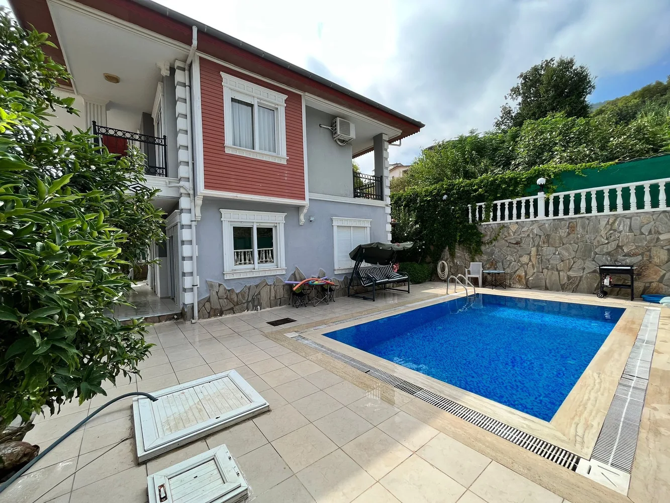 Müstakil Havuzlu Villa Tepe Exterior - 34