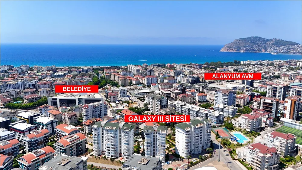 Квартира с видом на море в Galaxy 3 Residence, Аланья Exterior - 5