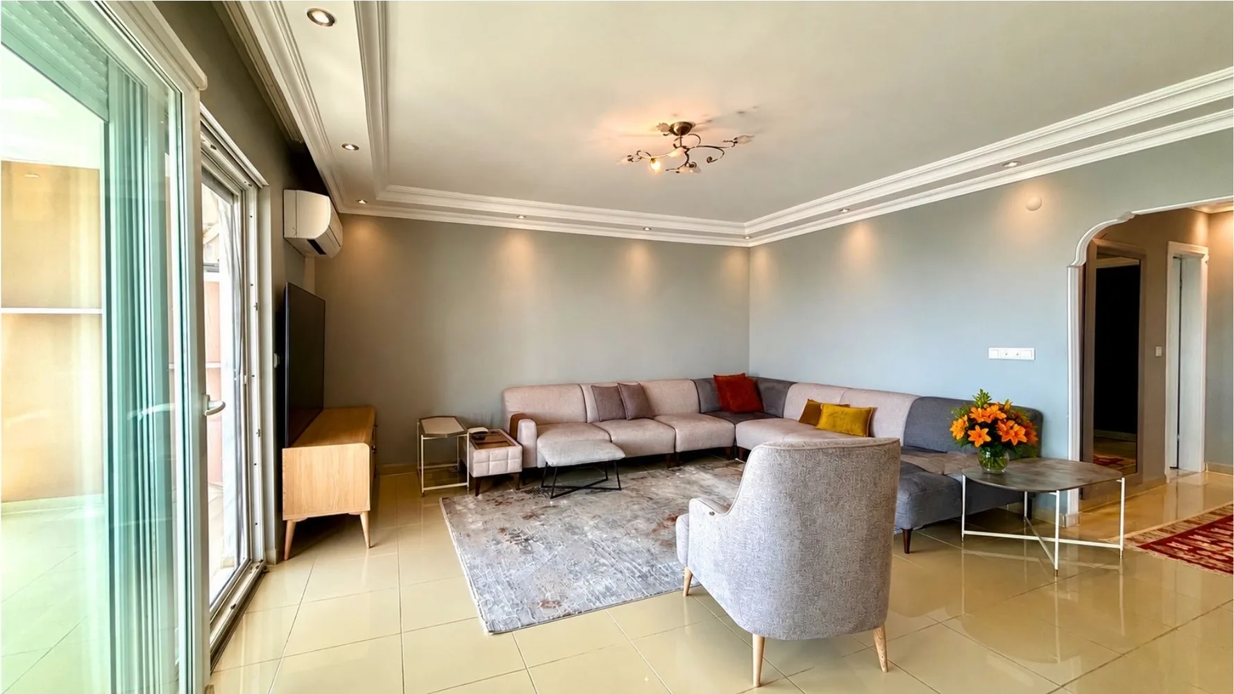 Квартира с видом на море в Galaxy 3 Residence, Аланья Interior - 11