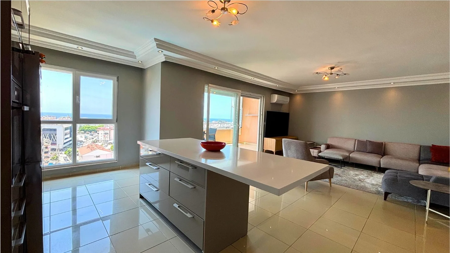 Квартира с видом на море в Galaxy 3 Residence, Аланья Interior - 15