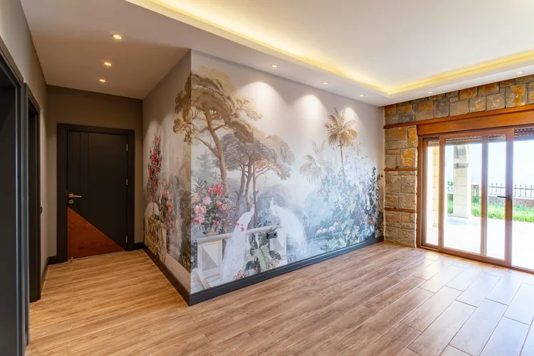 Вилла из камня с видом на море и частным бассейном в Аланье, Interior - 4