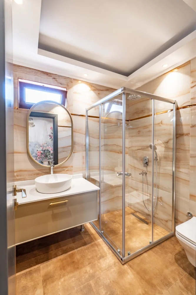 Вилла из камня с видом на море и частным бассейном в Аланье Interior - 36