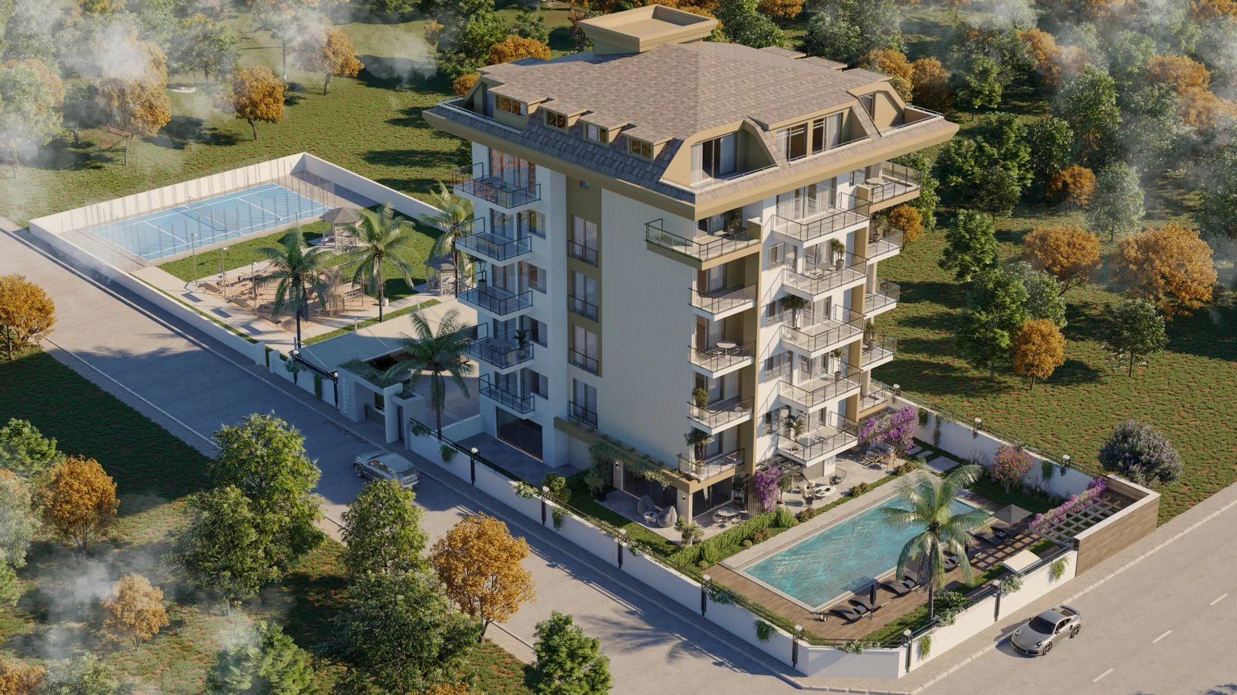 Квартиры на продажу в Pia Venta Residence, Кестель, Аланья Exterior - 2