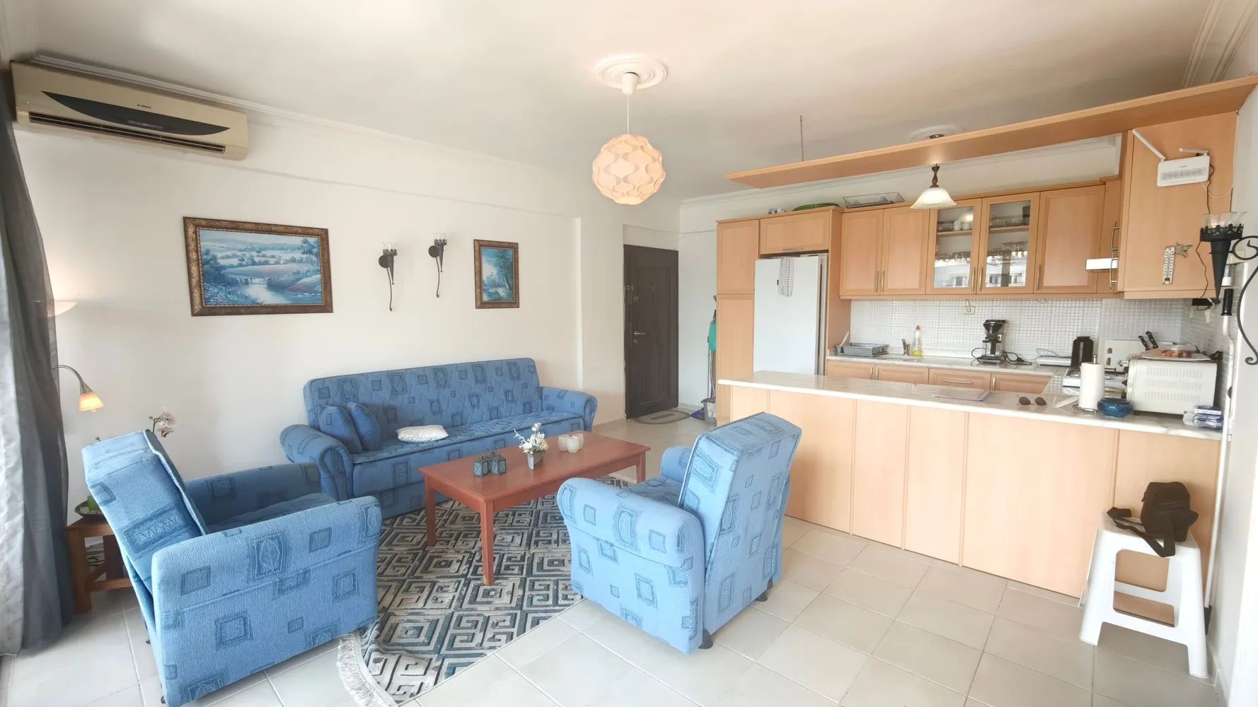 Квартира с видом на море на продажу в Аланье, подходящая для получения ВНЖ Interior - 11
