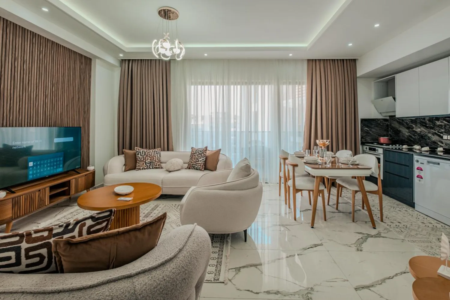 Квартира с мебелью на продажу в California Residence, Кестель, Аланья Exterior - 3