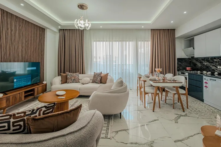 Квартира с мебелью на продажу в California Residence, Кестель, Аланья, Exterior - 3