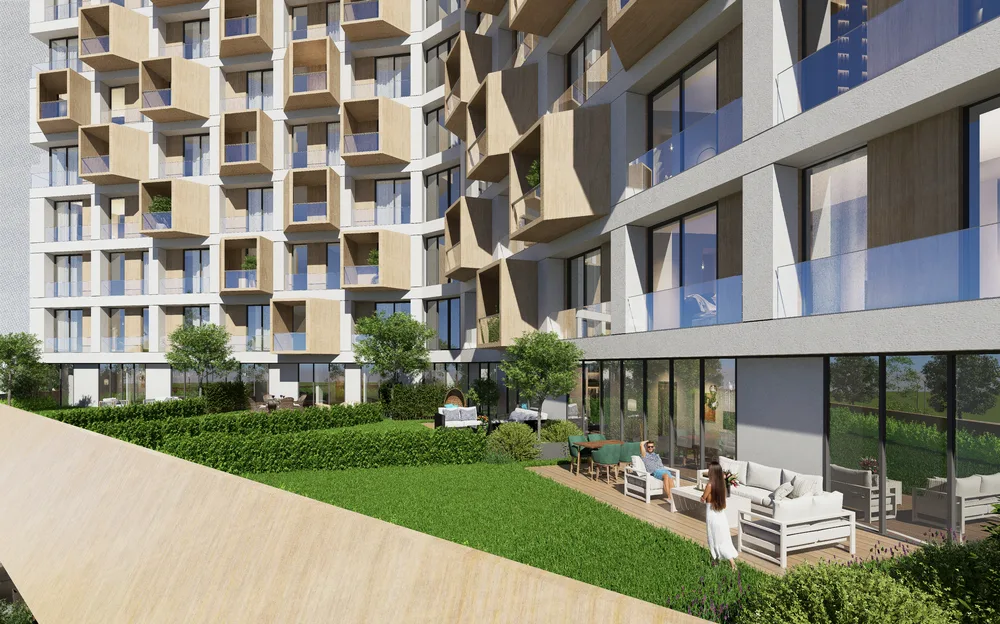 Квартиры на продажу в развивающемся районе Basın Ekspres, Lania Residence, Стамбул Exterior - 7