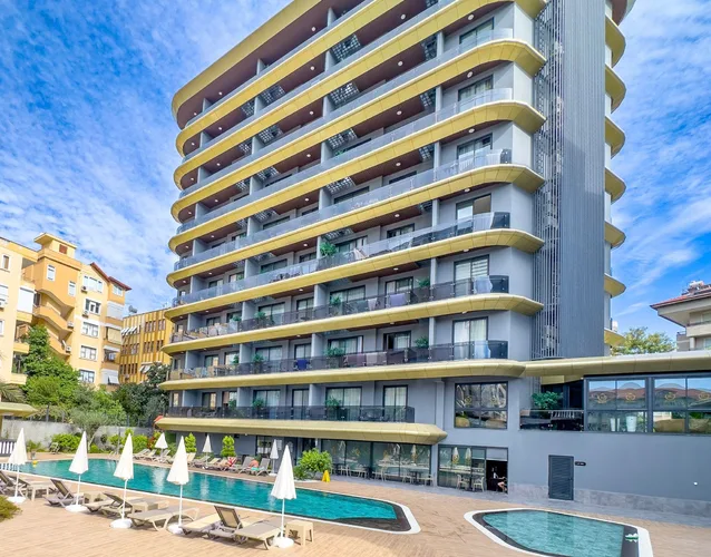 Элитная квартира рядом с пляжем Клеопатры в Royal Grand Exclusive, Аланья, Exterior - 2