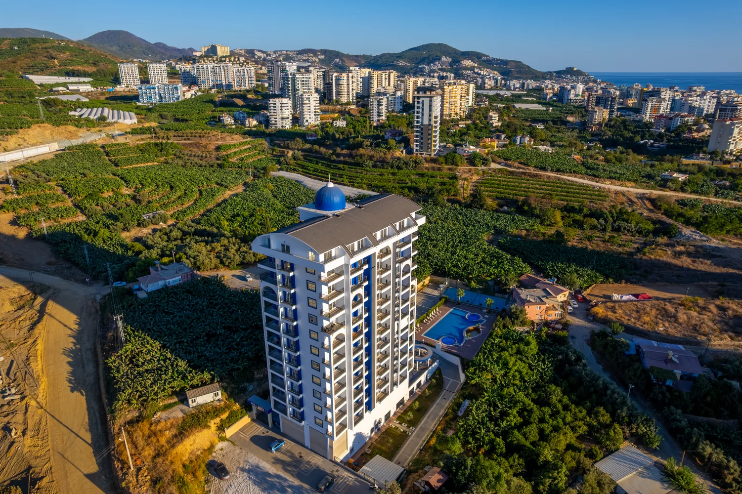Квартира с видом на море на продажу в Hillside Residence, Махмутлар, Аланья Exterior - 14