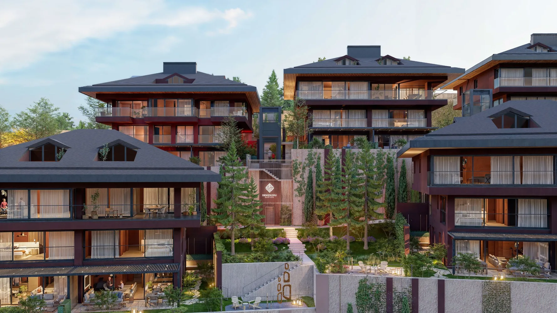 Элитные квартиры в престижном районе Эюп, Стамбул, Nefes Koru Göktürk Exterior - 14