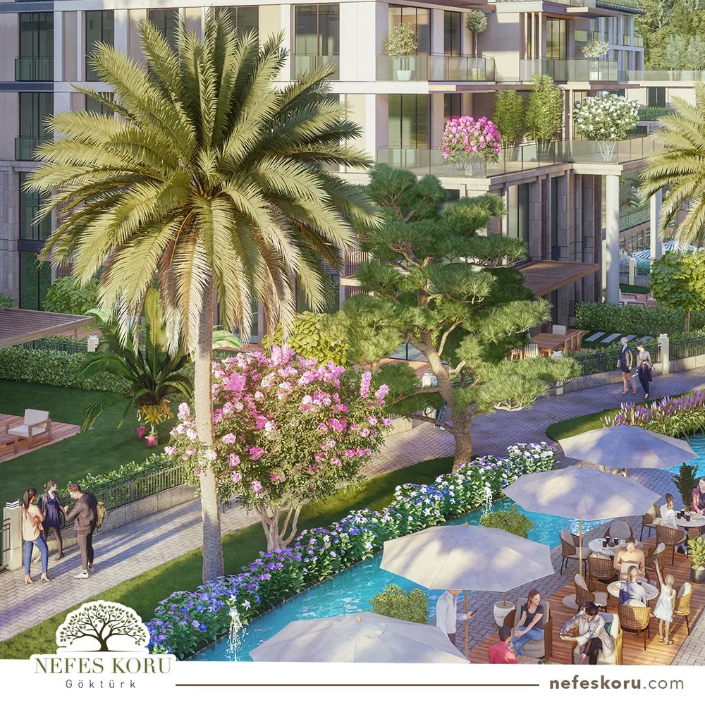 Элитные квартиры в престижном районе Эюп, Стамбул, Nefes Koru Göktürk Exterior - 7