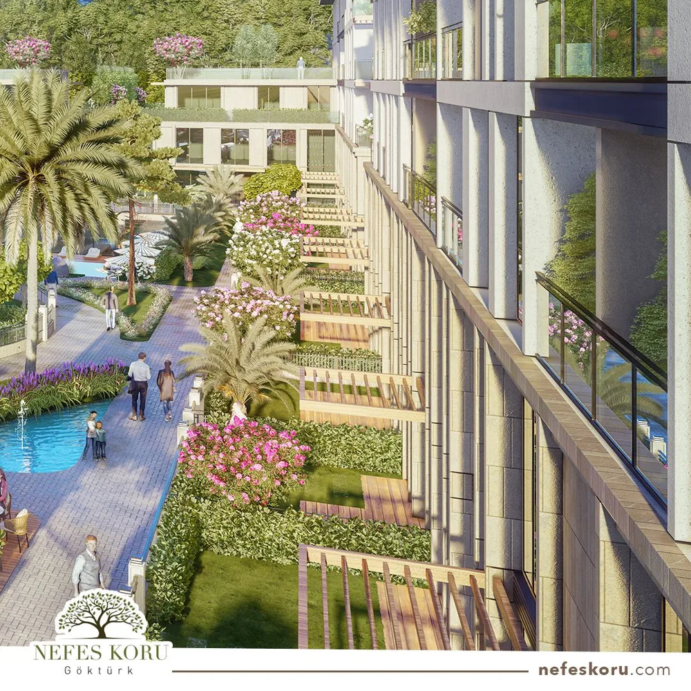 Элитные квартиры в престижном районе Эюп, Стамбул, Nefes Koru Göktürk Exterior - 8