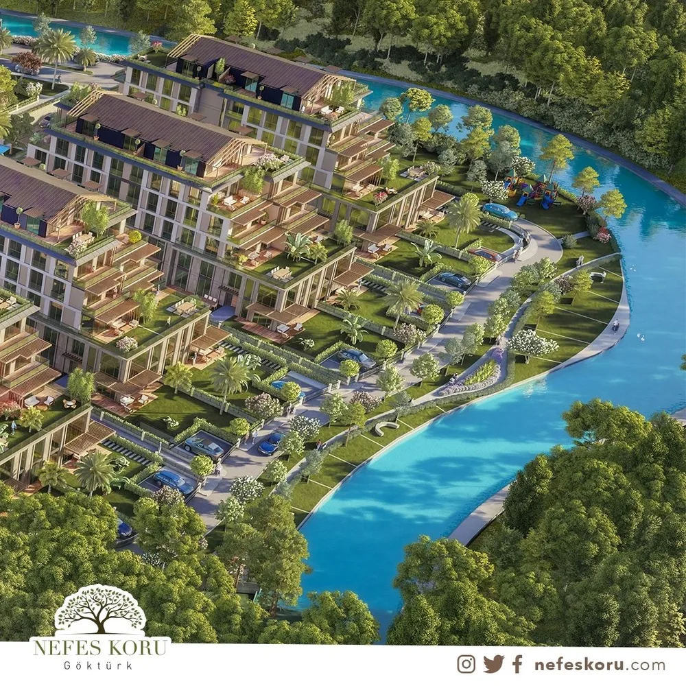Элитные квартиры в престижном районе Эюп, Стамбул, Nefes Koru Göktürk Exterior - 10