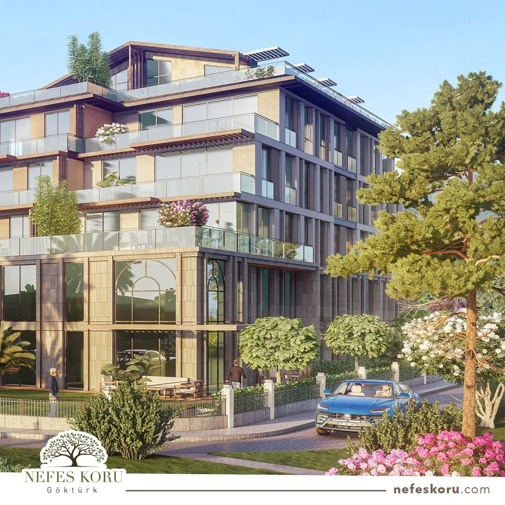 Элитные квартиры в престижном районе Эюп, Стамбул, Nefes Koru Göktürk Exterior - 11
