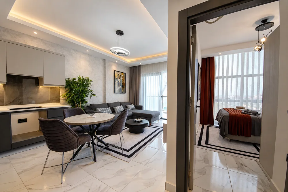 Luxury Furnished Apartment For Sale in Sea Pearl Sky Residence, Kestel, Alanya Exterior - 4