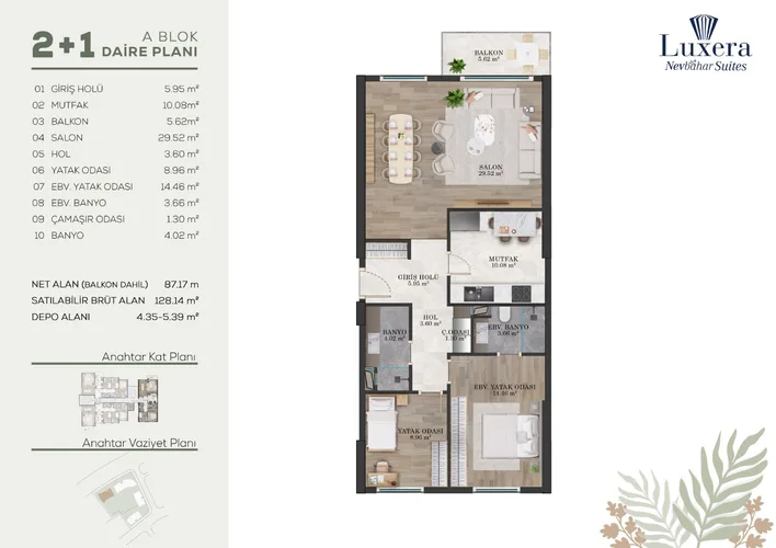 Apartments for Sale in Nevbahar Suites,Istanbul with Payment Plans Plan - 7