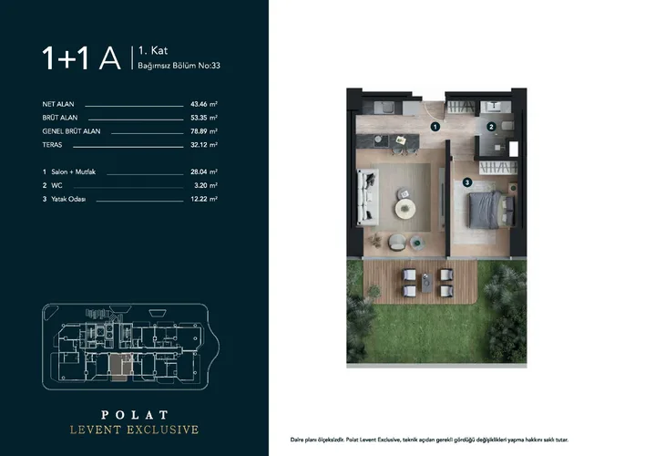 Элитные апартаменты на продажу в Левенте, Стамбул - Polat Levent Exclusive Plan - 19