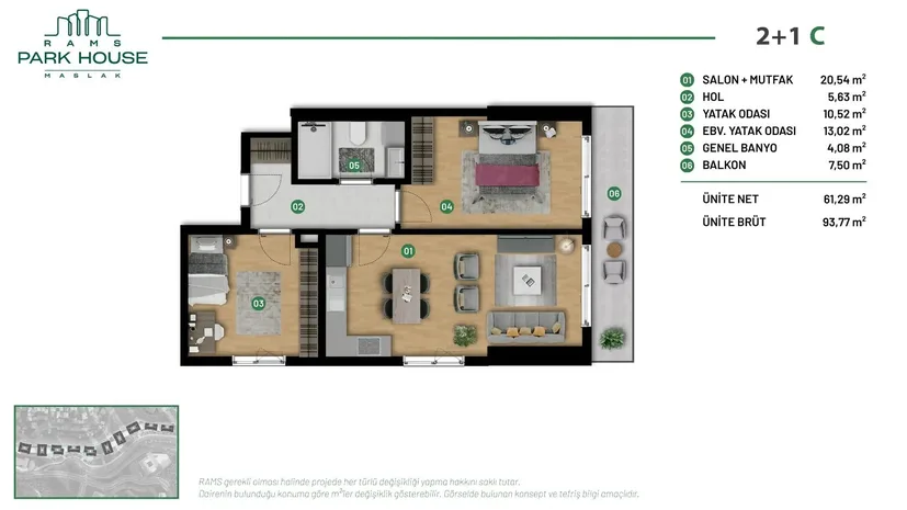 PARK HOUSE MASLAK Plan - 14