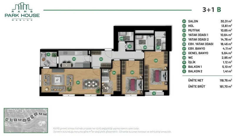 PARK HOUSE MASLAK Plan - 18
