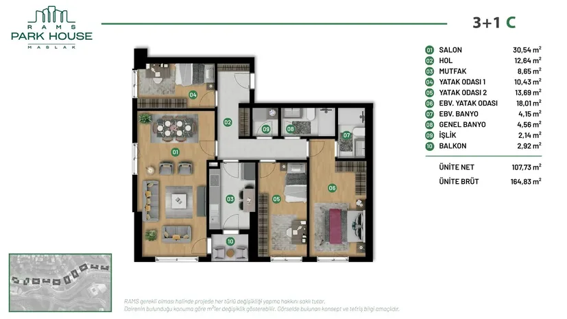 PARK HOUSE MASLAK Plan - 19