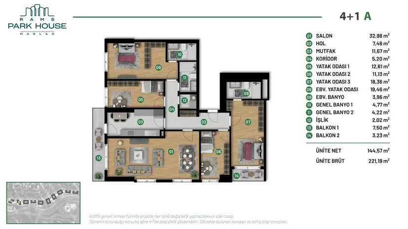 PARK HOUSE MASLAK Plan - 20