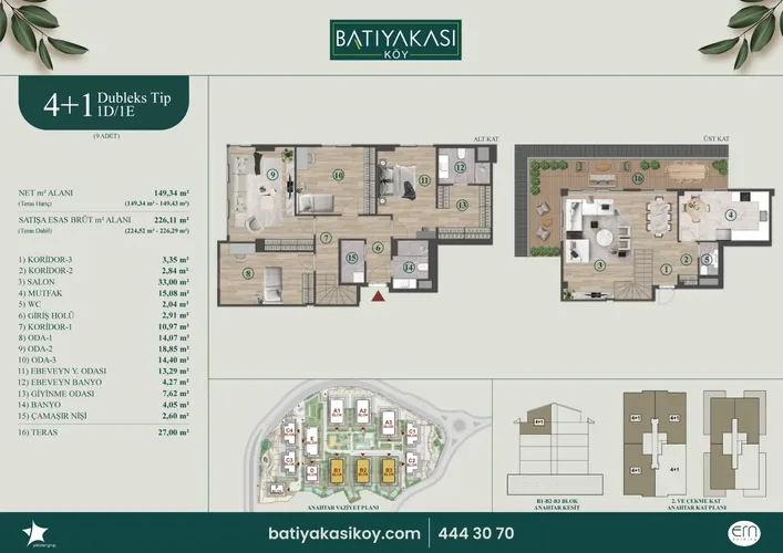 BATI YAKASI ZEKERİYAKÖY SARIYER Plan - 17