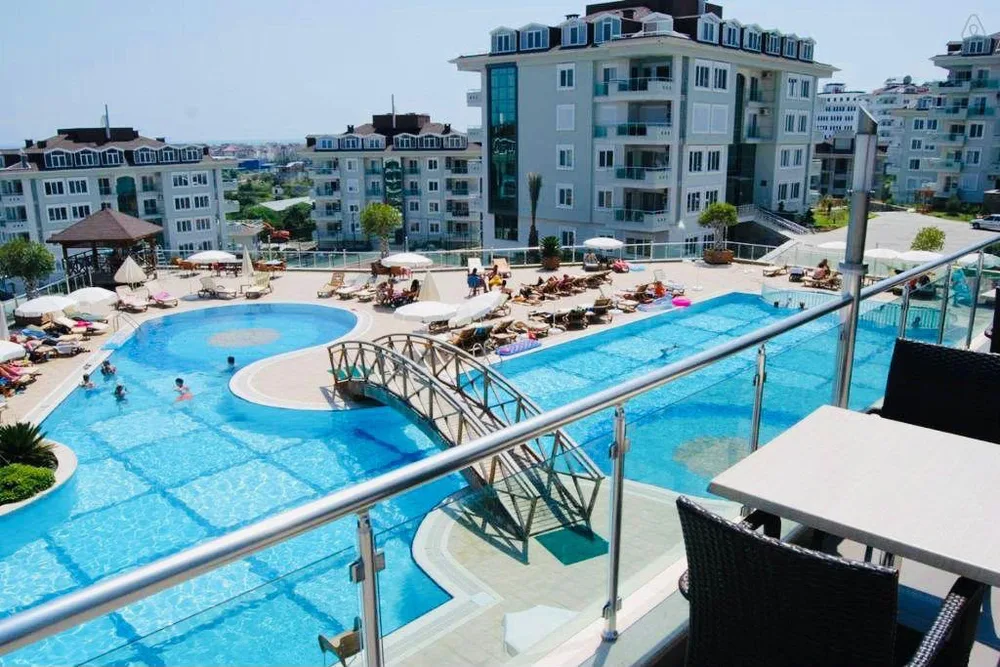 Меблированная квартира в комплексе Olive City Resort, Аланья Exterior - 8