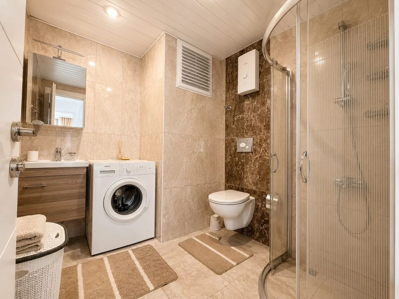 Квартира рядом с пляжем в Bay 3 Residence, Махмутлар, Аланья Interior - 13