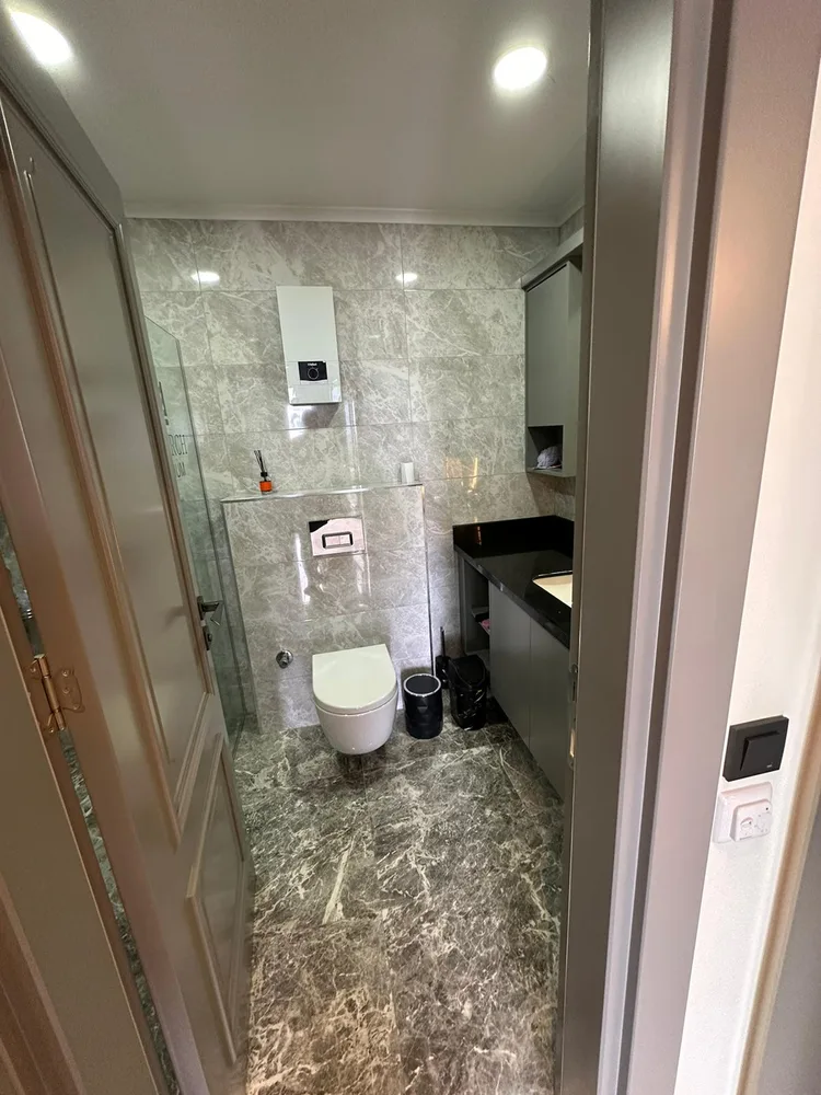 Квартира з двома спальнями та власним садом у Каргиджаку, Аланія Interior - 21