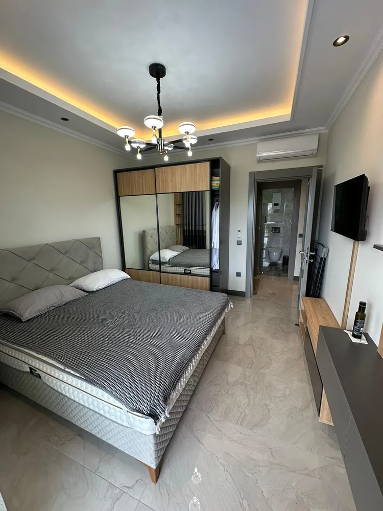 Квартира з двома спальнями та власним садом у Каргиджаку, Аланія Interior - 7