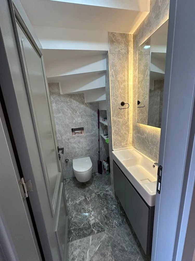Квартира з двома спальнями та власним садом у Каргиджаку, Аланія Interior - 24