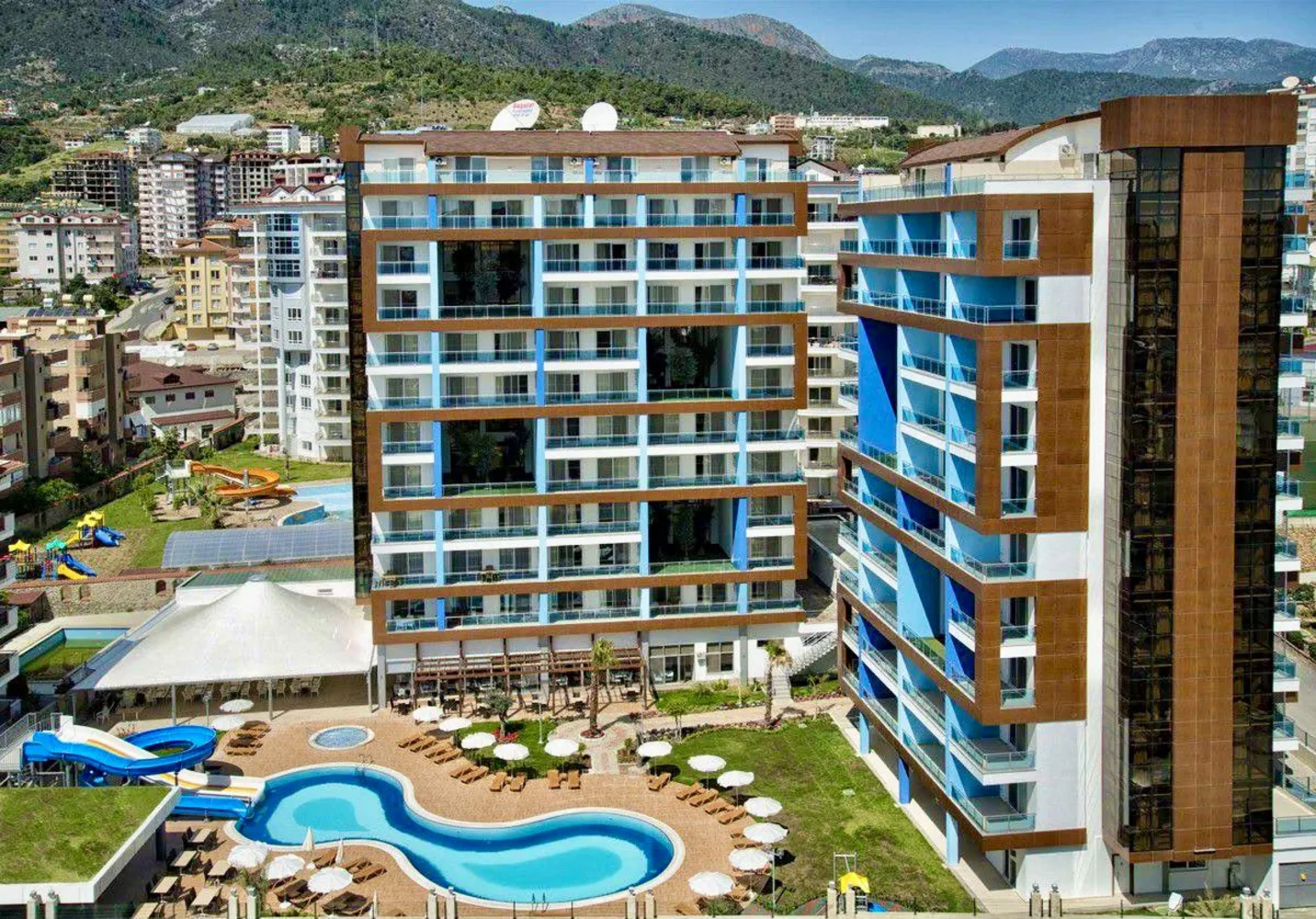 Меблированная квартира в комплексе Crystal Towers, Аланья Exterior - 1
