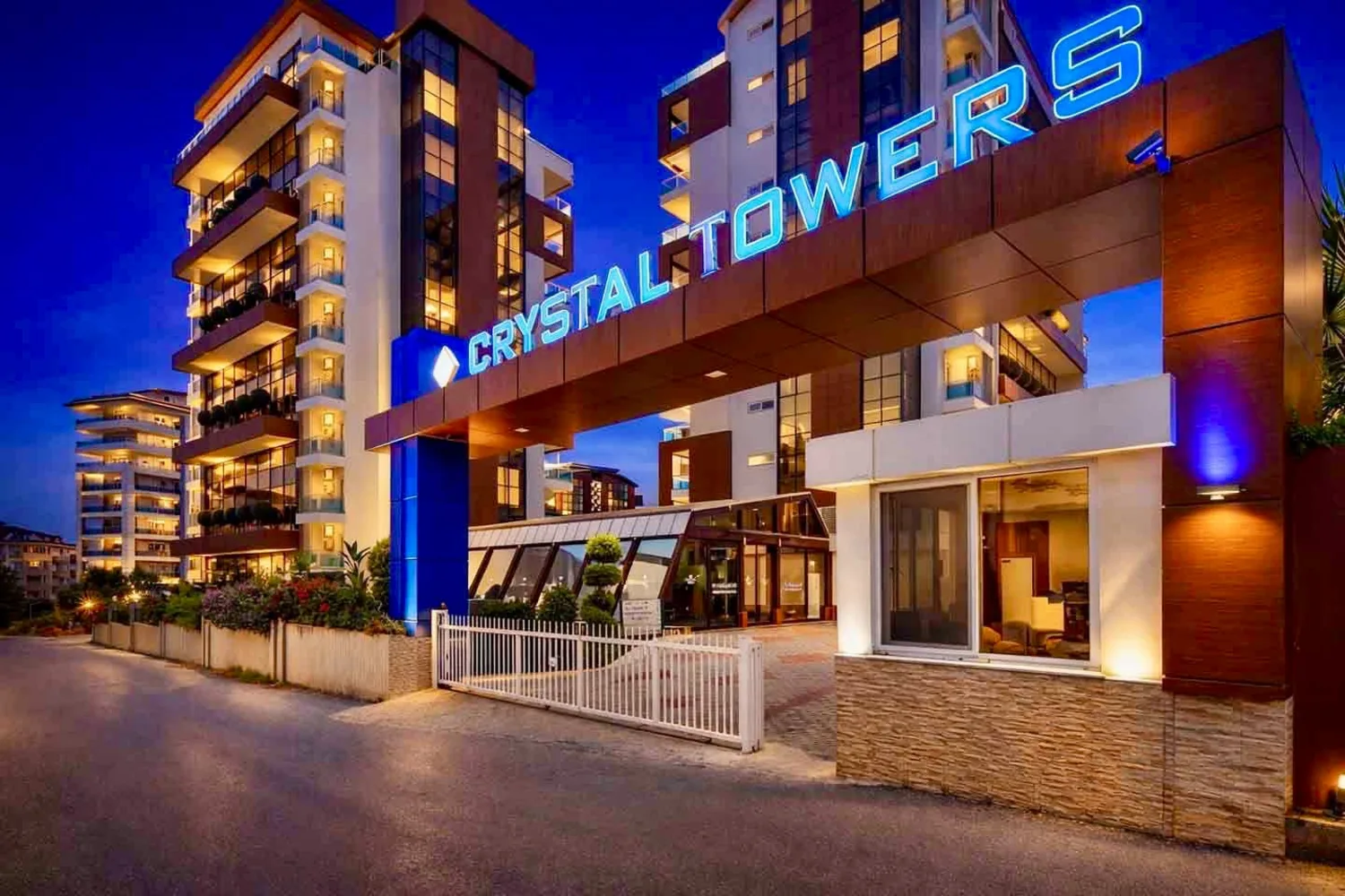 Меблированная квартира в комплексе Crystal Towers, Аланья Exterior - 21